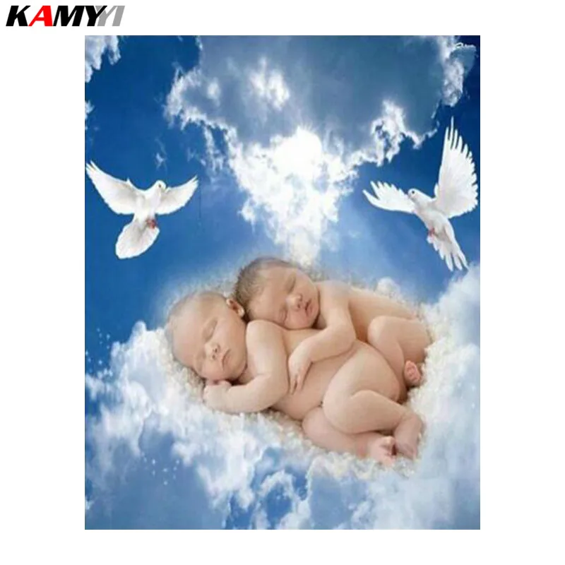 

5D Full Square DIY Diamond Painting Lovely Baby Home Decorative Diamond Embroidery mosaic 3d Cross Stitch-2 DD