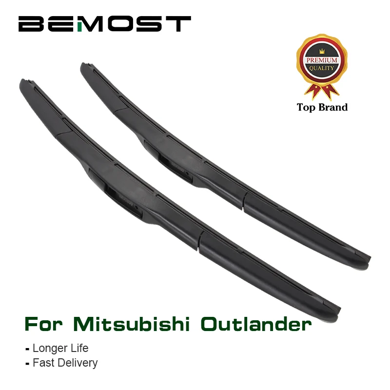 BEMOST Car Clean The Windshield Wiper Blades Natural Rubber For Mitsubishi Outlander Model Year