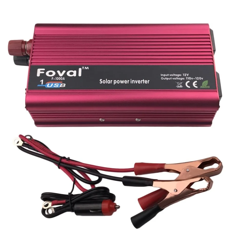 

1000W Car Power Inverter DC12V To AC220V Dual USB Charger Converter Transformer High Converting Efficiency Converter