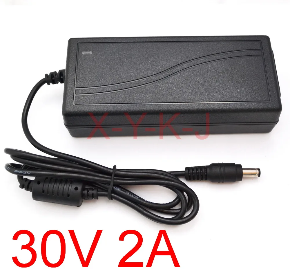

1PCS High quality 30V 2A IC solutions AC 100V-240V DC 2000mA Switch power supply, 60W LED adapter, DC 5.5mm x 2.1mm-2.5mm