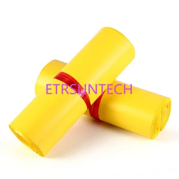 

1000pcs 5 Size Yellow Poly Mailer Packaging Bag Self Adhesive Goods Mail Express Bags Courier Postage DHL Poly Mailing Pack Bag