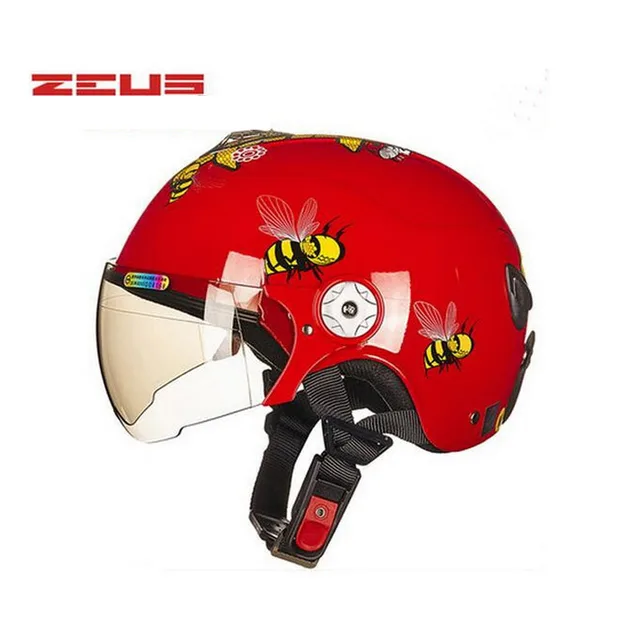 Summer Red Boys Girls Children Kick Scooter Motorcycle ZEUS Helmet With Bee Bear MOTO Electric Summer Red Boys Girls Children Kick Scooter Motorcycle ZEUS Helmet With Bee Bear MOTO Electric