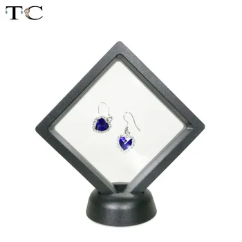 Newest Arrival Multifunctional Jewelry Display 9*9cm Pendant Display Stand Clear Accessories Display PET Box
