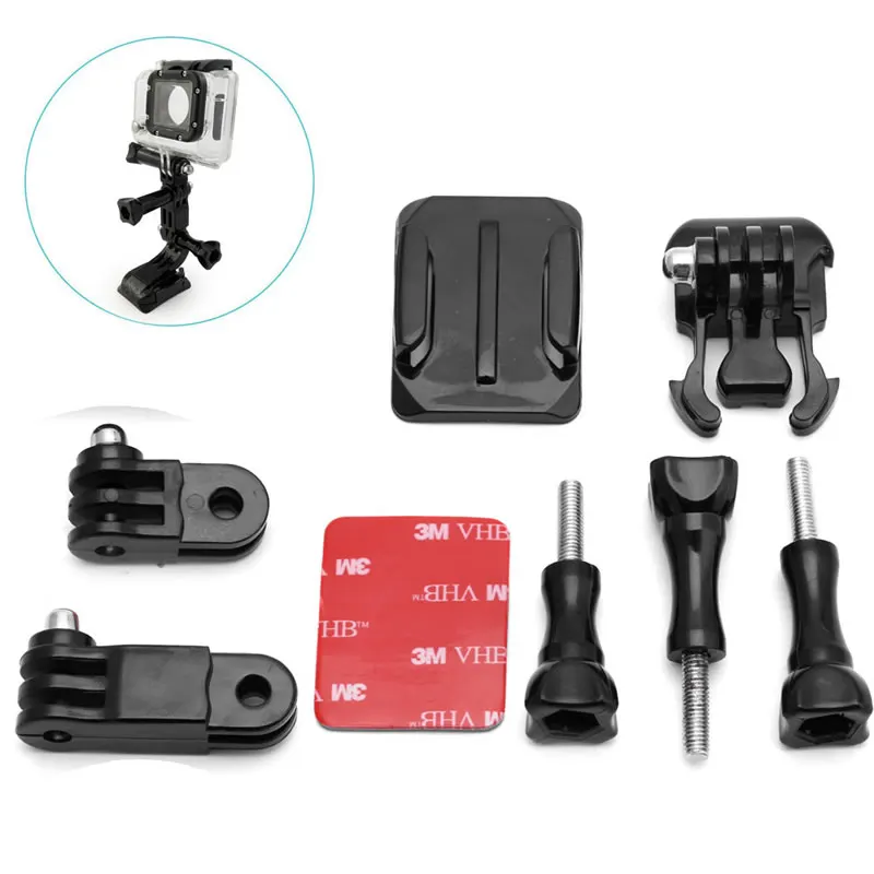 

Adjustable Helmet Curved Adhesive Side Mount for GoPro Hero 4 3+ 3 2 1 Camera
