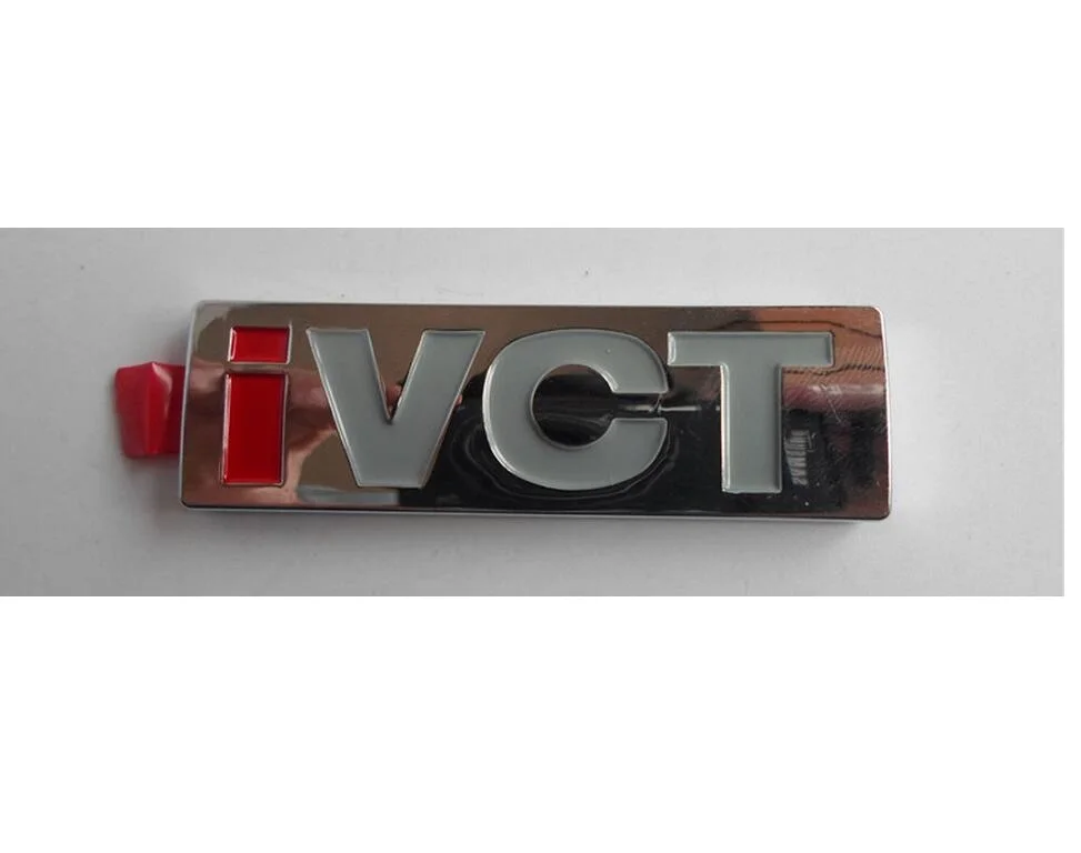 

" iVCT " Chrome Trunk Rear Number Letters Badge Emblem Decal Sticker for Ford iVCT