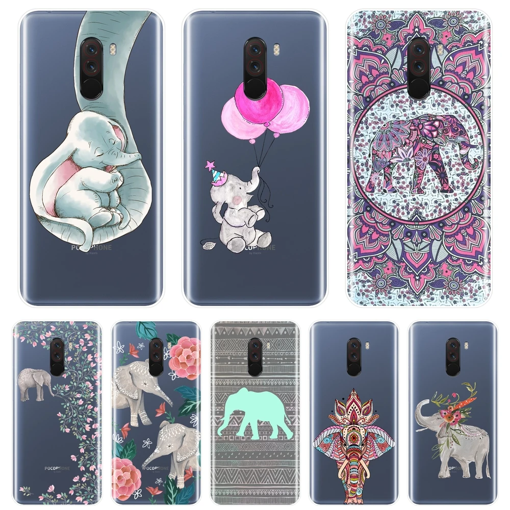 

Elephant Phone Case Silicone For Pocophone F1 Xiaomi Redmi S2 6A 5 Plus 4A Soft Back Cover For Redmi Note 6 Pro 5A Prime 5 4 4X