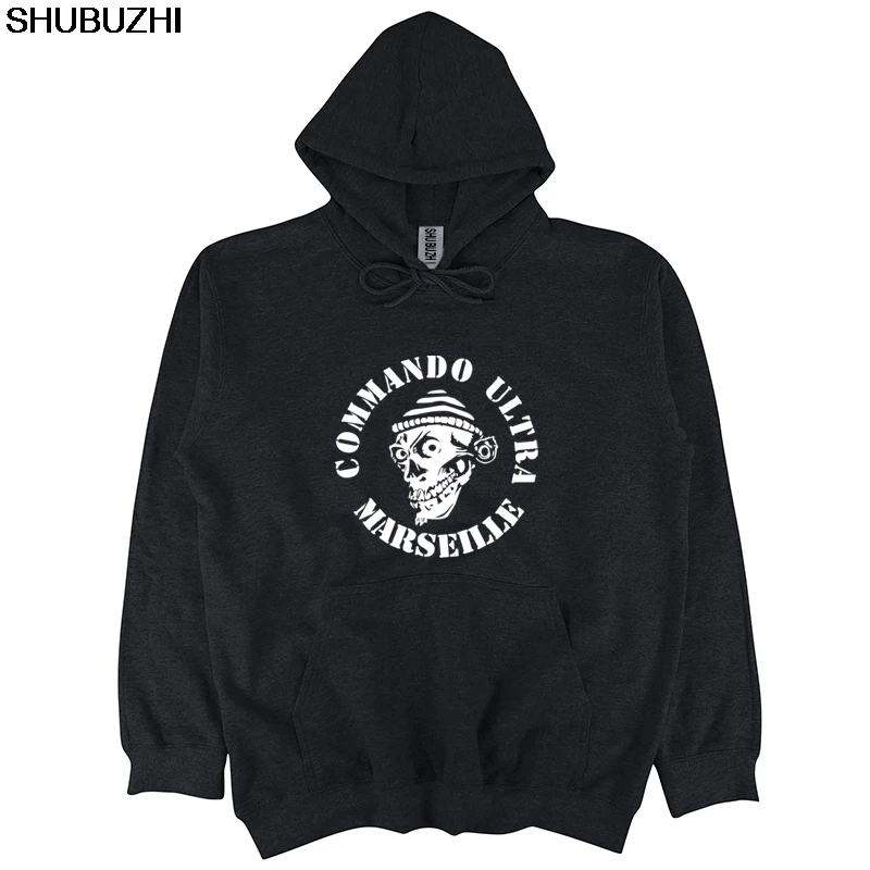 

sweatshirt Homme shubuzhi New COMMANDO ULTRA 84 MARSEILLE ULTRAS FOOTBALLER FANS Print hoody Men sbz1260
