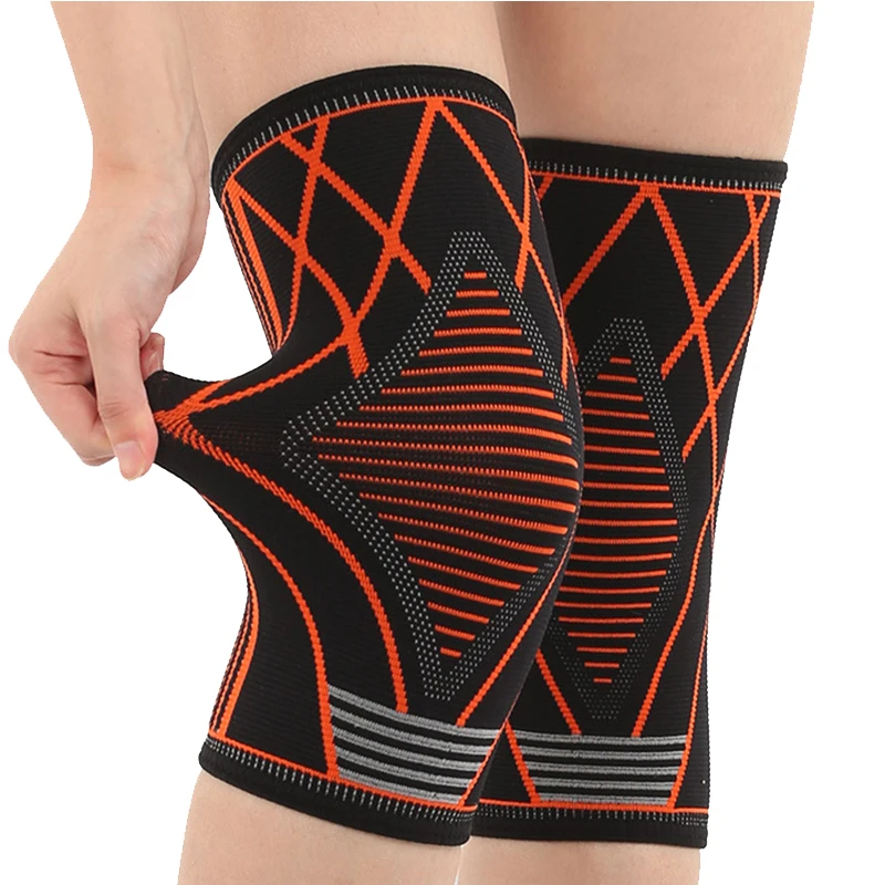 1Pcs Knee Protector Fitness Running Cycling Elastic Gym basketball Knee Pad Warm Sleeves For