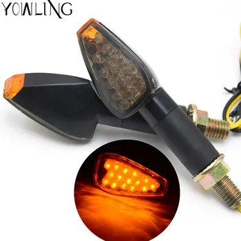 

2Pcs Universal Flashing Motorcycle LED Turn Signal Light High quality 12 Led Indicator Light Amber Blinker License Plate Light