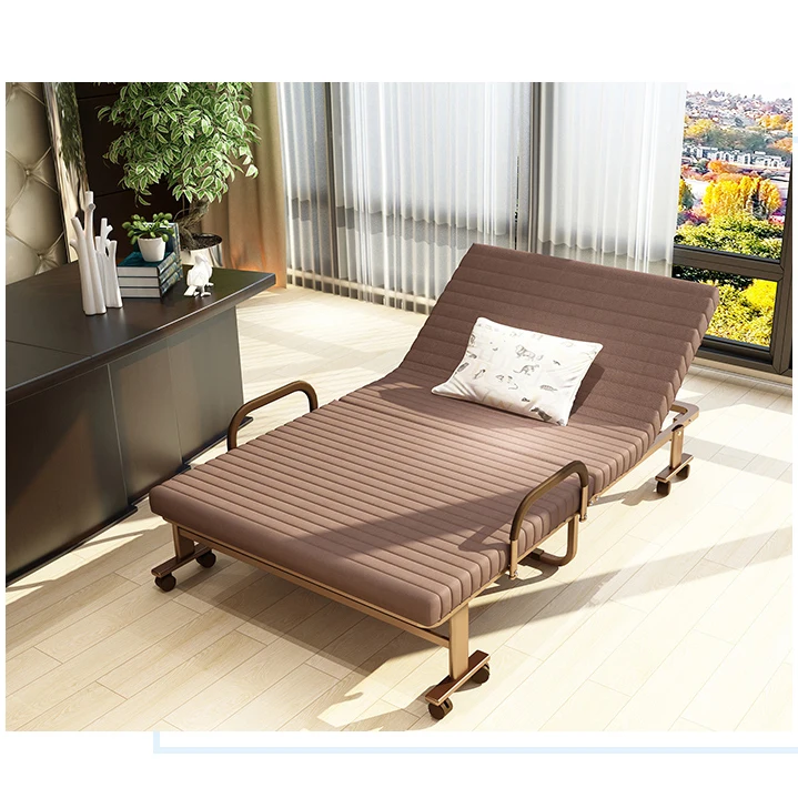 

New Modern Iron Household / Office Chaise Lounge Folding Bed / Chair Escort Bed Collapsible Single Lunch Break Chair Multi-color