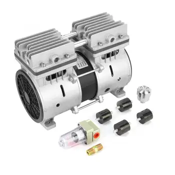 

Oilless Piston Vacuum Pump 220V 370W Oil-free Piston Vacuum Pump 740mmHg/-98.6kpa 80L/min High Vacuum Air Pump