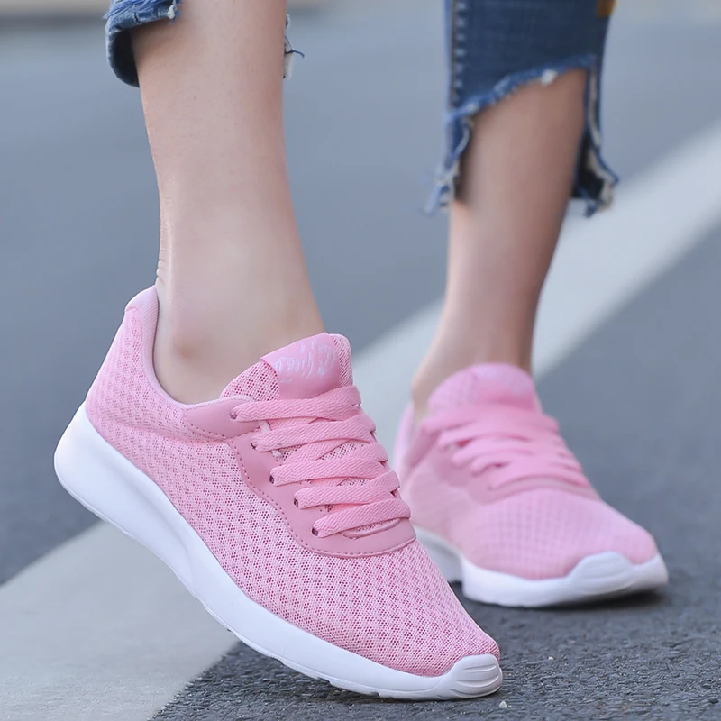 Luontnor Summer New Mesh Sneakers For Female Breathable Running Shoes