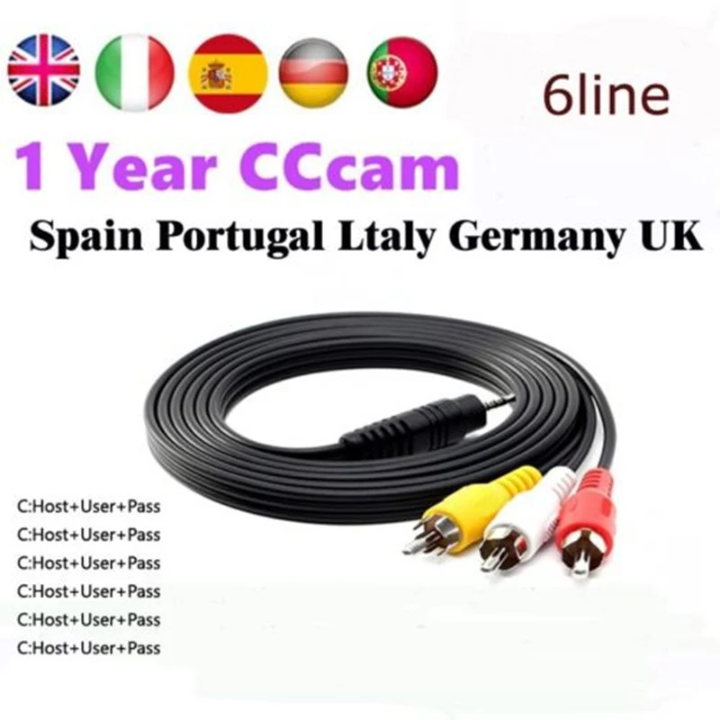 

Cccam Cline for 1 year Spain Italy For satellite finder Freesat V8 Super DVB-S2 Satellite Receiver Cccam Cline for 1 year Europe