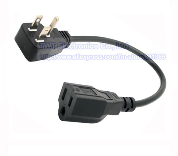 Us 3pin Flat Plug Adapter Cord Nema 5 15p Male To 15r Us 3pin Flat Plug Adapter Cord Nema 5 15p Male To 15r Female Extension Cable Free Shipping In Connectors From Lights Lighting