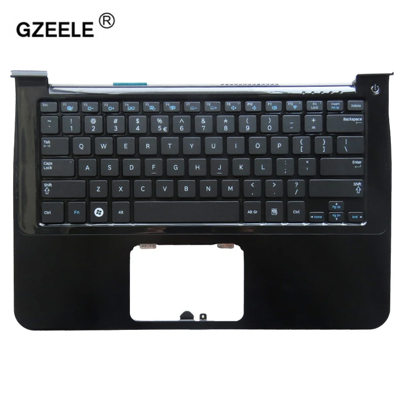 GZEELE new US laptop keyboard bezel palmrest for samsung NP900X3A 900X1B 900X1A 900X3A-A01 900X3A-B