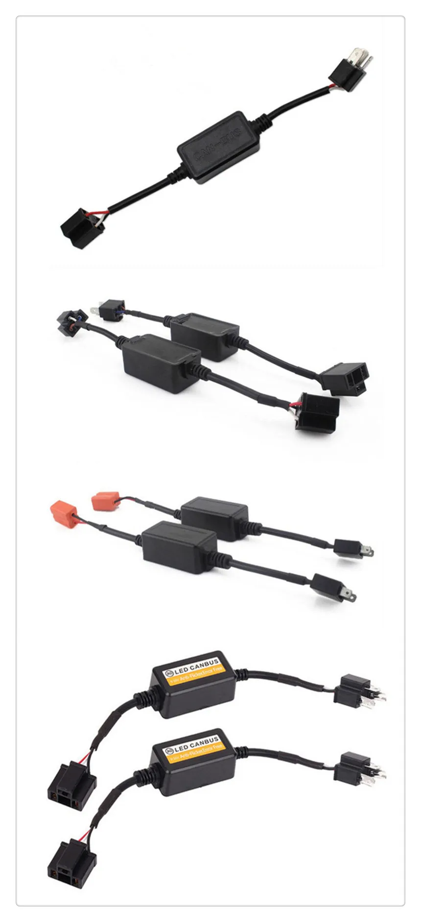 Farol para Carro Lâmpada de Nevoeiro Decodificador para h7 Inlong Erro Livre Canbus Suv Carro Lâmpadas Can-bus h4 h8 H11 H13 9005 - Hb3 9006 Hb4 Led 7 Automóveis e motos