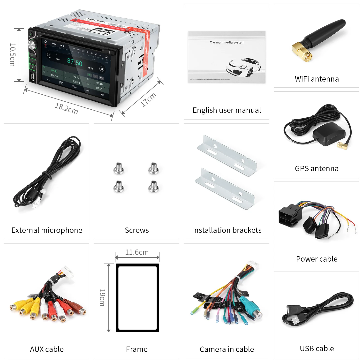 Sale ZEEPIN WH6503 2Din Android Central Multimidia With 8 Core 4GB+16GB Car Head Unit 6.2 Inch Support Bluetooth WiFi For Ford Focus2 5