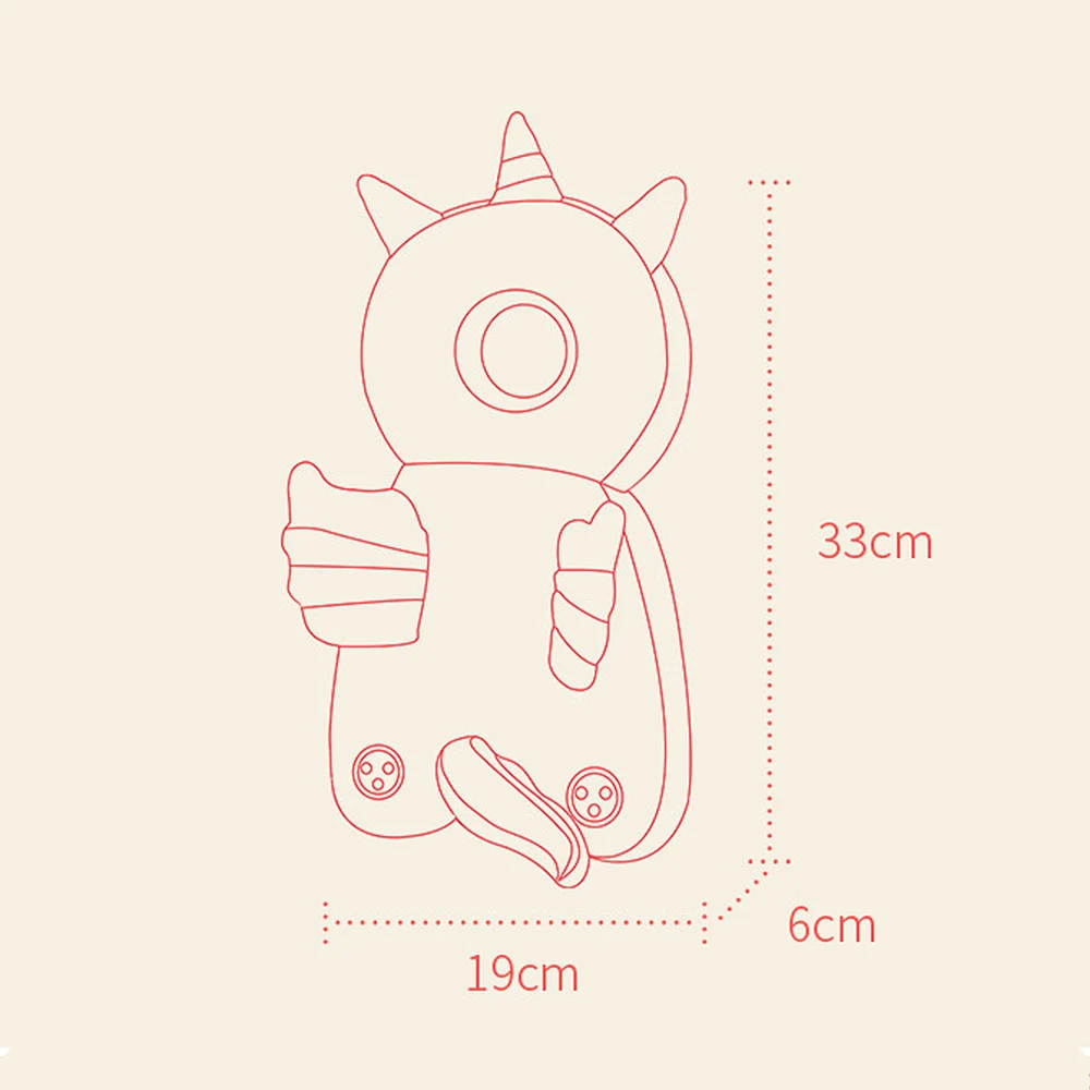 MrY 2019 Hot Selling Cute Drop Resistance Cushion  Cartoon Animal Baby Head Protection Pad Angel Wings Anti-fall Headrest