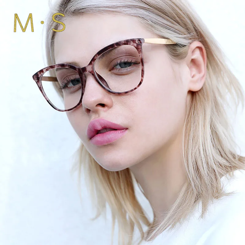 

2019 Anti Blue light Ray Computer Goggles Radiation-resistant Transparent eye glasses frames for Women Flat mirror Goggles
