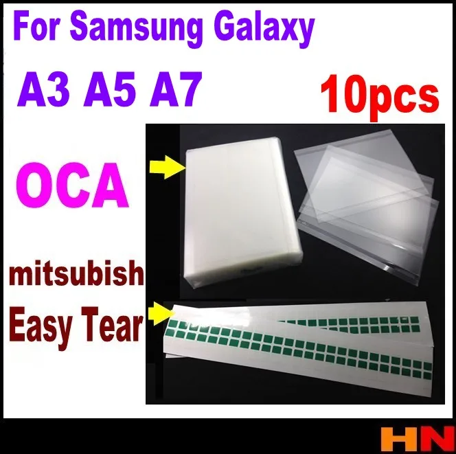 10 шт. OCA оптический клей для samsung A5 A5000 A7 A3 все версии сенсорный стекло Ремонт Mitsubishi