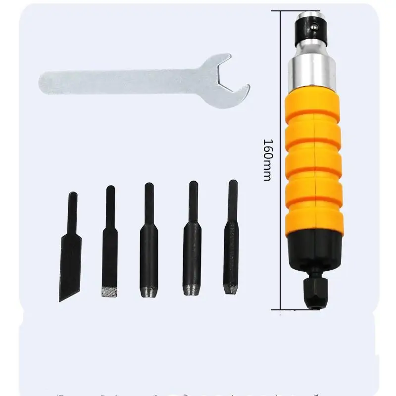 Электрический набор инструментов для резьбы по дереву с гаечным ключом патрон крепления для плотничьи инструменты для работы с деревом долото набор инструментов для резки