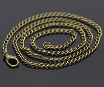 

Free shipping!!!! Bronze Tone Link Chain Necklaces 3.5x2.6mm 20"L