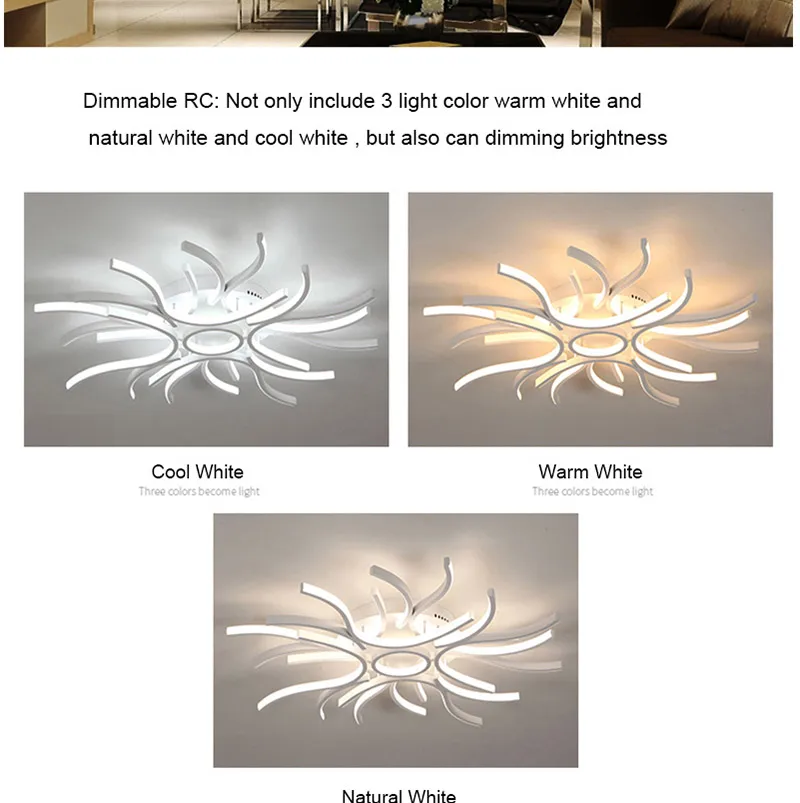 Wooights современный светодиодный потолочный светильник для гостиной Детская спальня Abajur Luminarias lustre de plafond светодиодный потолочный светильник