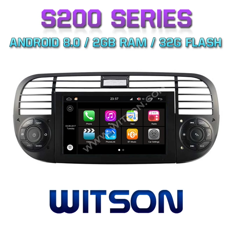 

WITSON S200 Android 8.0 8 Octa Core 32GB flash CAR DVD for FIAT 500 CAR RADIO STEREO NAVI+GPS+GLONASS+WIFI+DSP+DAB+OBD+TPMS+4G