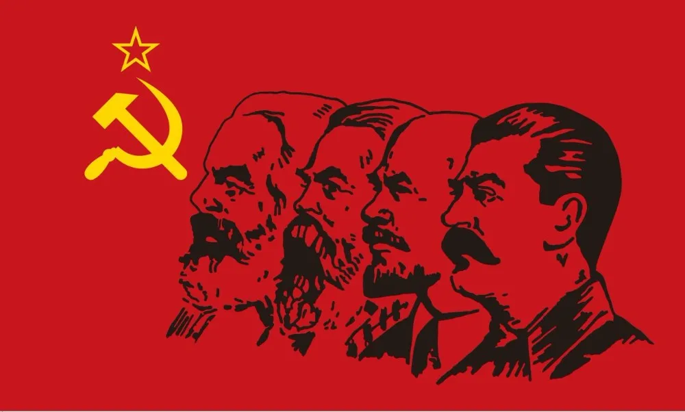 Кафник 3x5 футов 90*150 см/60*90 см флаг коммунизма Маркс энгел Ленин Сталин CCCP флаги из
