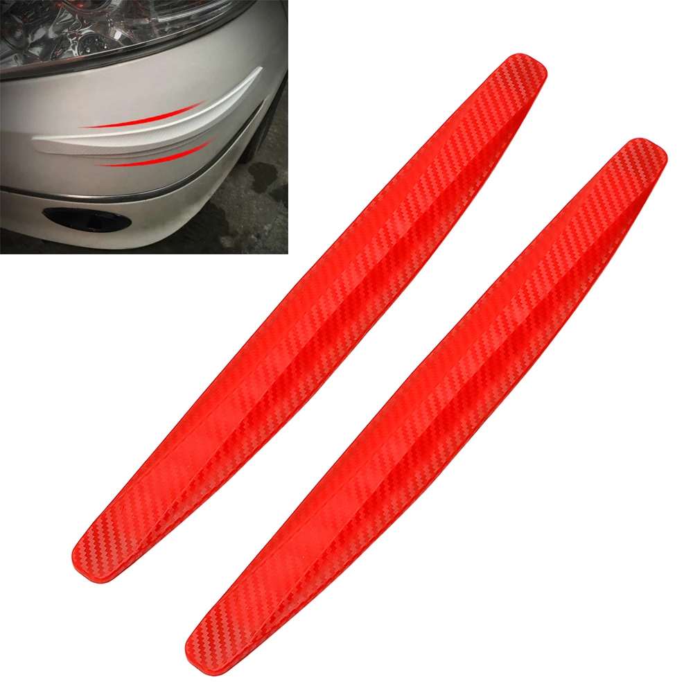 2Pcs Car Front Bumper Protector Scratch SUV Trim Cover Decoration Auto