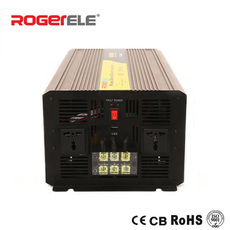 4000 Вт 12VDC/24VDC до 110VAC/220VAC солнечный инвертор немодулированного синусоидального