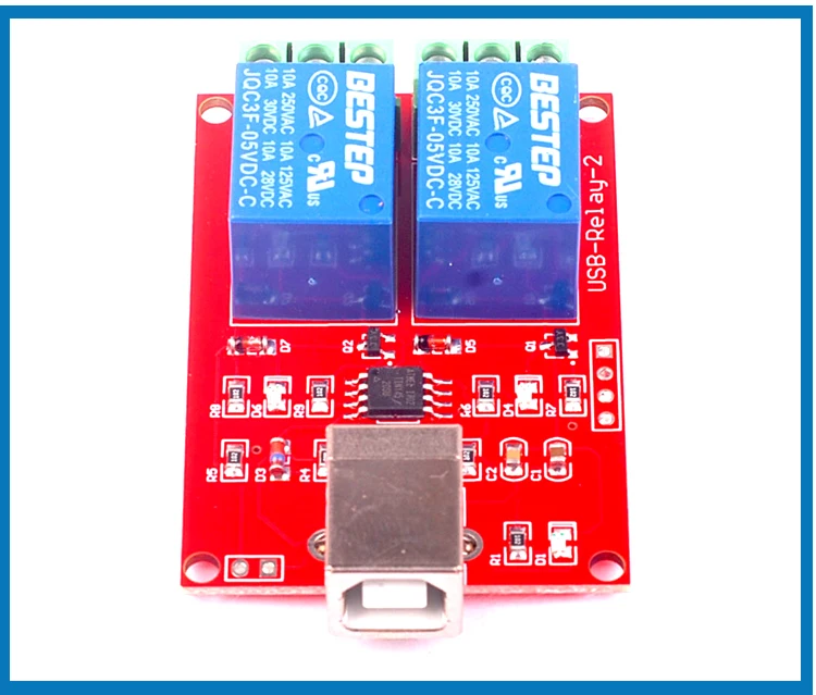 USB реле 2 канала 5vpc интеллект привод панель управления переключатель Избегайте привод USB компьютер Управление реле модульный