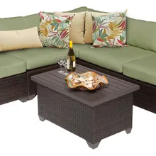 Диван мебель 6 шт. открытый плетеный патио Угловой Диван Lounge Set