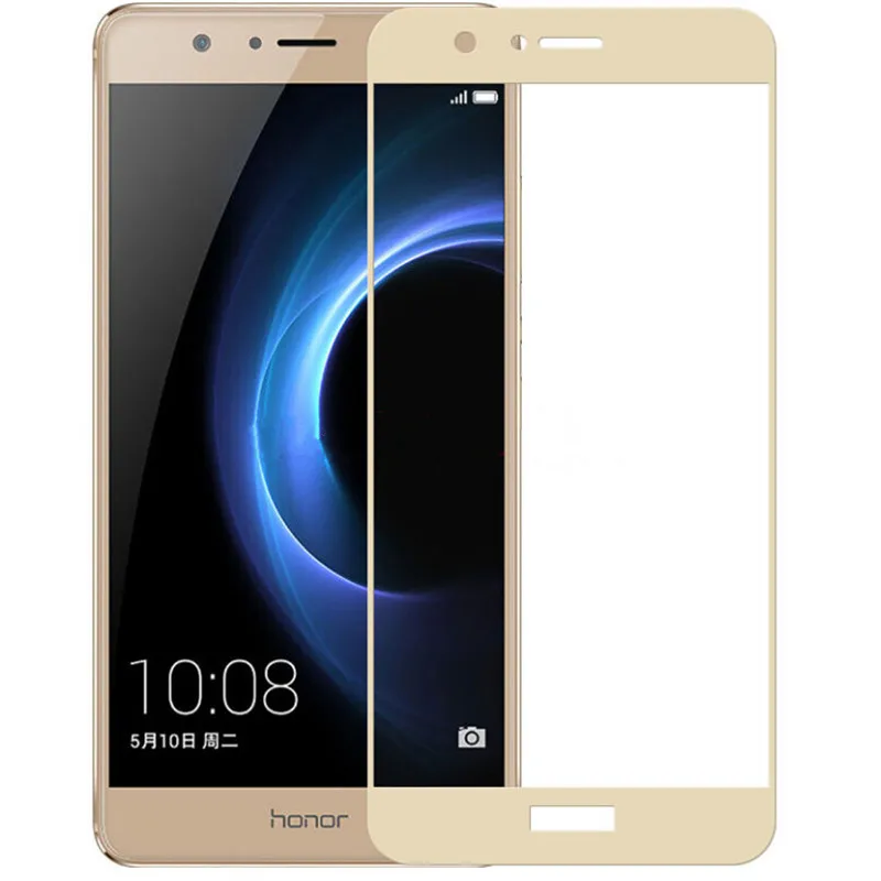 Полное покрытие из закаленного стекла для huawei Honor V8 8 8S Pro 6X 6C Note 8 Note8 Lite Защитная пленка для экрана цвет черный, белый, золотой