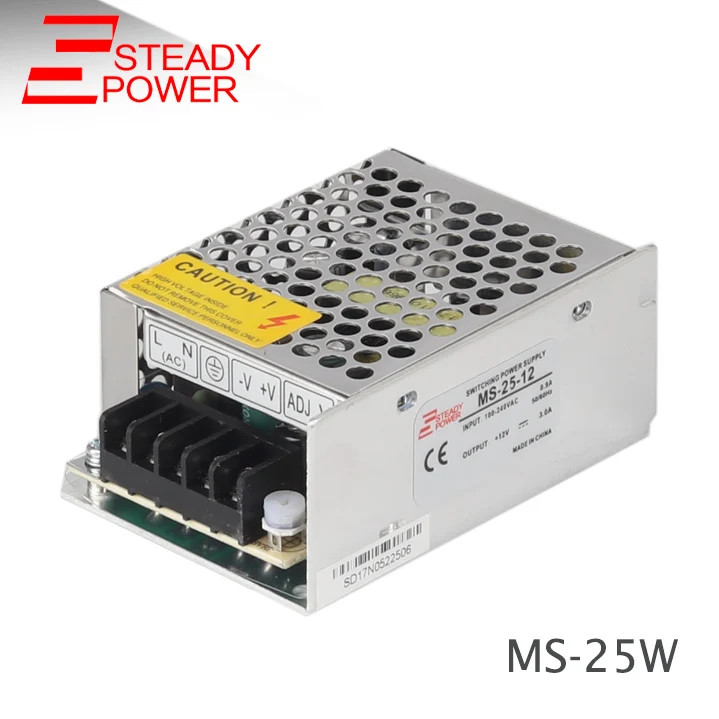 

AC 85-264V to DC 12V Transformer 25W Mini Switching Mode 12 Volt 2 Amp Power Supply MS-25-12