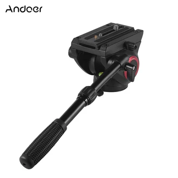 

Andoer TP-65 Aluminum Fluid Drag Hydraulic Head Three-Dimensional Tripod Head Panoramic Shooting for Photography Video Recording