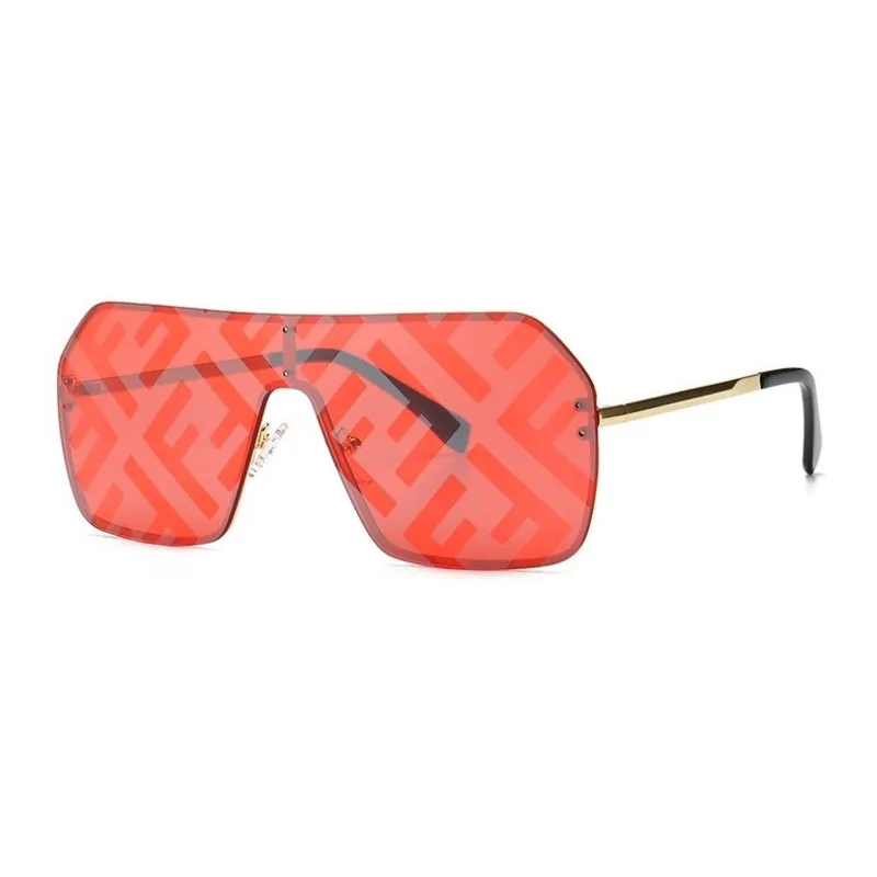 Модные женские солнцезащитные очки без оправы роскошные женские солнцезащитные очки стильные трендовые уличные дизайнерские очки - Цвет линз: C03