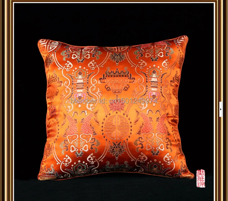 New Chinoiserie Chinese Silk Cushion Covers Home Decorative