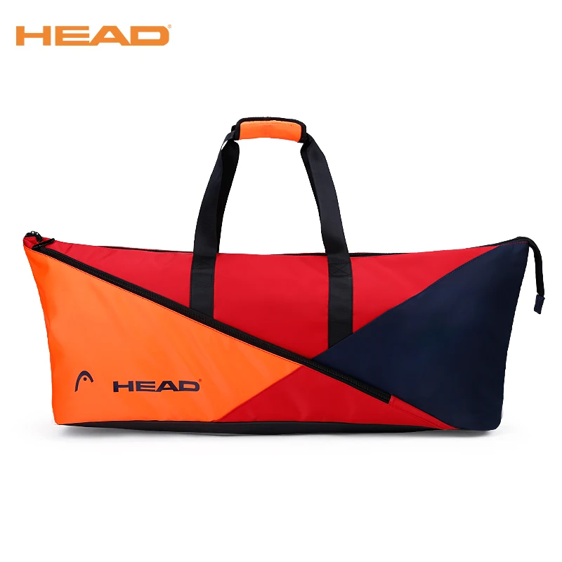 Сумка для бадминтона, высокое качество, полиэстер, цветная емкость, 3 ракетки для бадминтона, женская спортивная сумка, спортивная сумка - Цвет: Red-orange