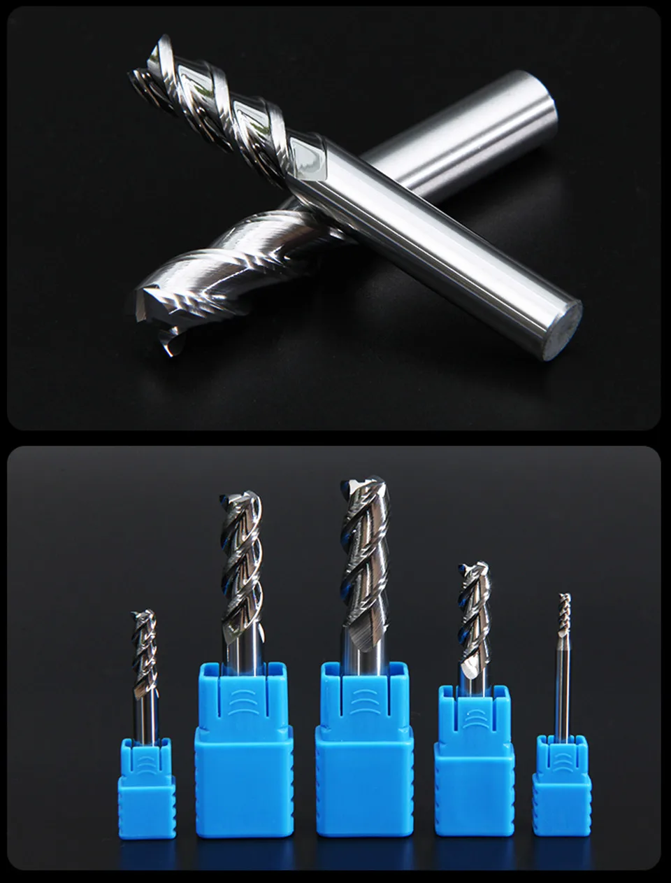 side milling cutter ZGT Aluminum Copper Wood Cutter Endmills HRC50 3 Flute Cnc Fresa Tools Tungsten Steel Milling Cutter End Mill 4mm 6mm 8mm 10mm magnetic socket holder