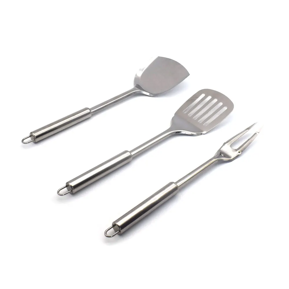 3 шт. кухонная утварь из нержавеющей стали с длинной ручкой|Наборы кухонных