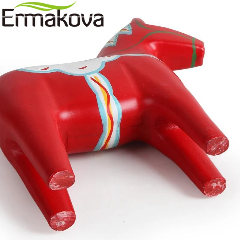 ERMAKOVA 2 шт./компл. деревянная Дала лошадь статуэтка традиционная Животная