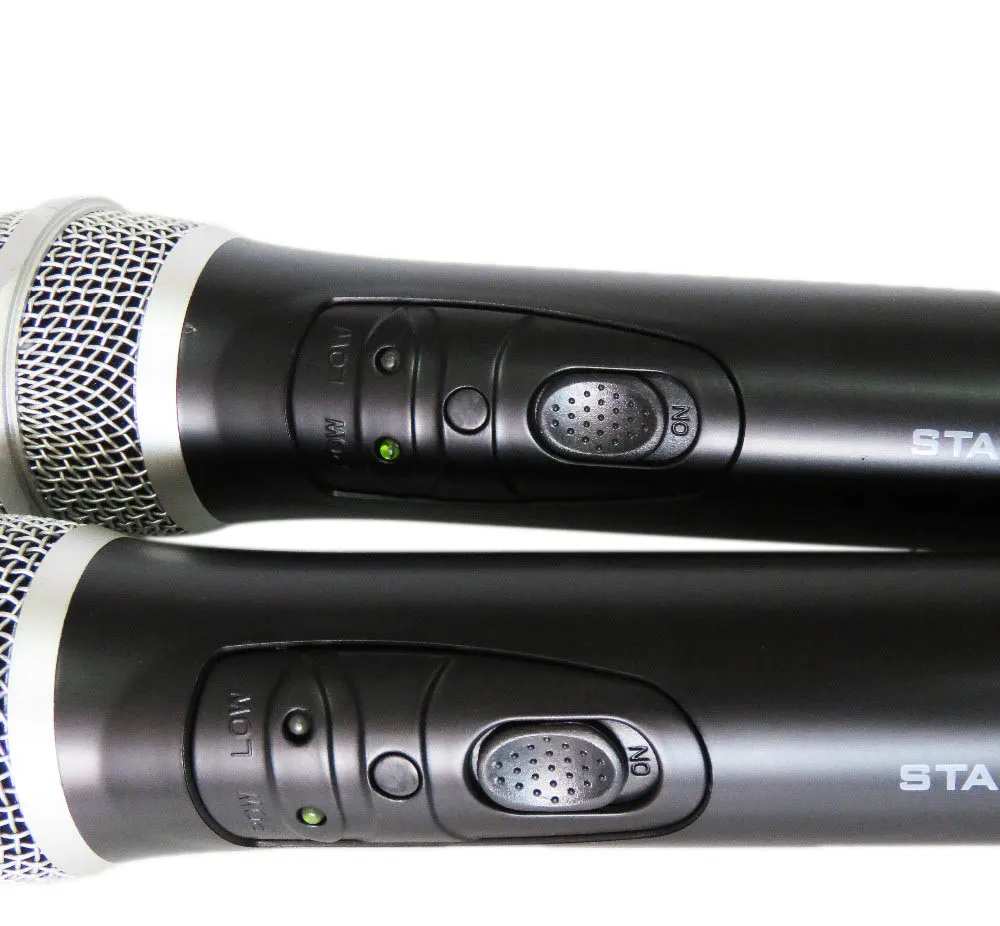 2ch uhf handheld dj ktv microphone system