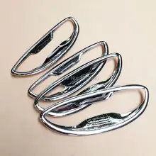 For 2014 2015 Toyota Corolla ABS Chrome Door Handle Bowl Side Door Bowl Protective Cover Trim Exterior Car Styling Accessories