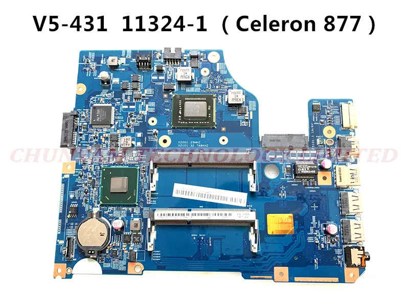 

KEFU FOR 11324-1 for Acer Aspire V5-431 laptop motherboard 48.4VM02.011 SR0FD (celeron887) mainboard NOTEBOOK PC