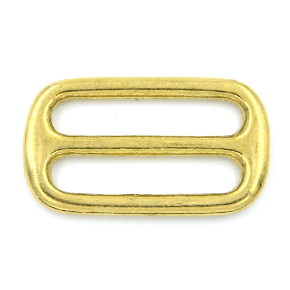 5pcs 32mm Metal Round Slide Strap bing Metallic Brass Hardware