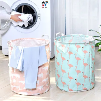 

Linen Waterproof Laundry Basket Folding Clothes Storage Box/Basket/Bucket Children Toys Sundries Sort out Bags Container
