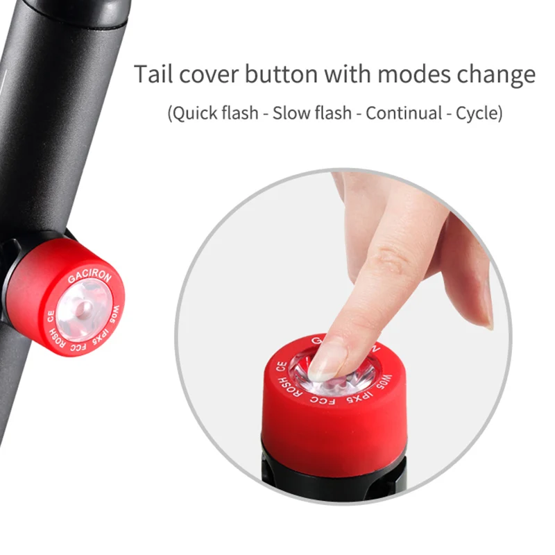 Excellent GACIRON Bicycle light LED Waterproof Bike Cycling Rear Tail Red Flash Lights Safety Warning Lamp Caution Light Bike Accessories 4 Excellent GACIRON Bicycle light LED Waterproof Bike Cycling Rear Tail Red Flash Lights Safety Warning Lamp Caution Light Bike Accessories 4