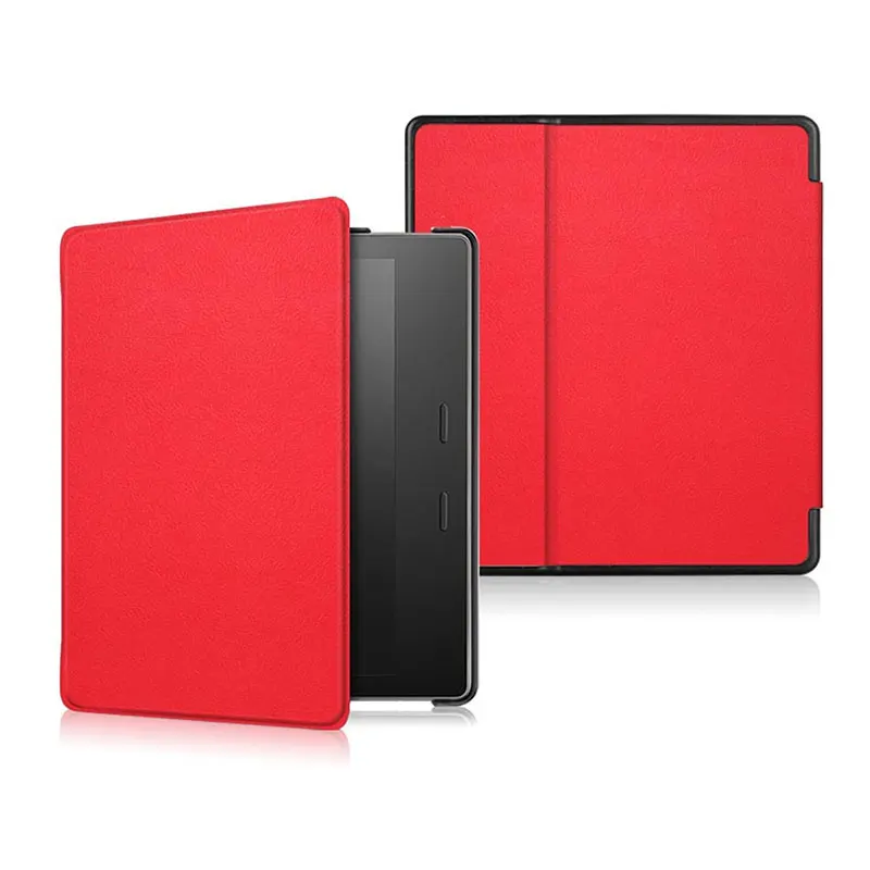 Capa Fina para Kindle Oasis Casca Dura de pc Ultra-fina Estojo E-reader com Capa Flip Feita de Couro Sintético2023 - Imagem 2
