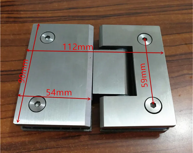 SUS304 Петли из нержавеющей стали, настенная установка, стеклянные дверные петли для душа, мебель для домашней ванной комнаты, петли